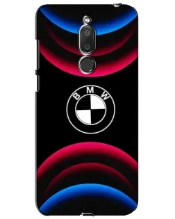 Чехол для Meizu M6T (Meilan 6T) с картинкой «Логотип BMW и неоновые дуги» Чехол для Meizu M6T (Meilan 6T) с картинкой «Логотип BMW и неоновые дуги»
