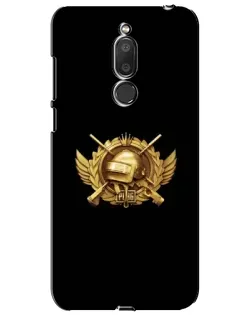 Чехол для Meizu M6T (Meilan 6T) с картинкой «PUBG — оранжевый градиент»