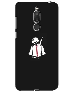 Чехол для Meizu M6T (Meilan 6T) с картинкой «PUBG — силуэт воина»