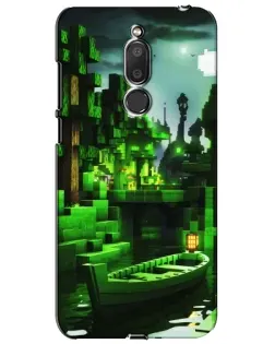 Чехол для Meizu M6T (Meilan 6T) с картинкой «Minecraft лесной пейзаж»