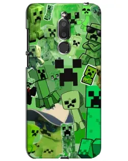 Чехол для Meizu M6T (Meilan 6T) с картинкой «Криперы Minecraft»