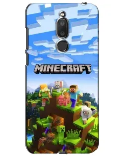 Чехол для Meizu M6T (Meilan 6T) с картинкой «Minecraft классический мир»