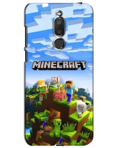 Чехол для Meizu M6T (Meilan 6T) с картинкой «Minecraft классический мир»