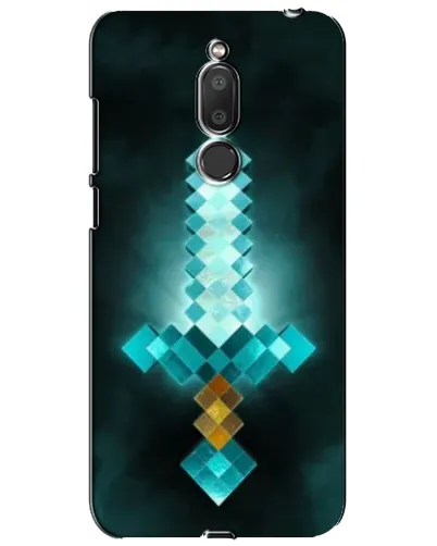 Чехол для Meizu M6T (Meilan 6T) с картинкой «Алмазный меч неон»
