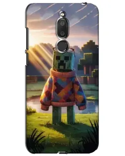 Чехол для Meizu M6T (Meilan 6T) с картинкой «Крипер в свитере»