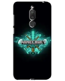 Чехол для Meizu M6T (Meilan 6T) с картинкой «Minecraft Diamond лого»