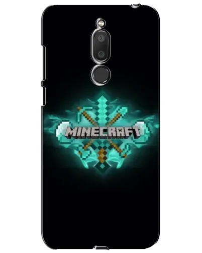 Чехол для Meizu M6T (Meilan 6T) с картинкой «Minecraft Diamond лого»