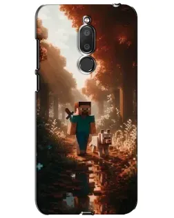 Чехол для Meizu M6T (Meilan 6T) с картинкой «Стив в лесу»
