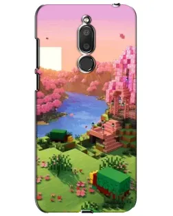 Чехол для Meizu M6T (Meilan 6T) с картинкой «Розовое дерево Minecraft»