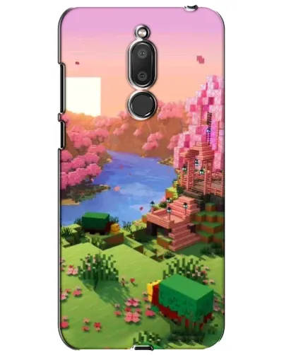 Чехол для Meizu M6T (Meilan 6T) с картинкой «Розовое дерево Minecraft»