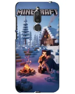 Чехол для Meizu M6T (Meilan 6T) с картинкой «Зимний Minecraft»