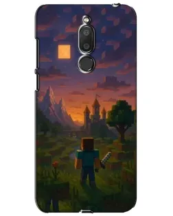 Чехол для Meizu M6T (Meilan 6T) с картинкой «Стив у башни»