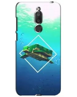 Чехол для Meizu M6T (Meilan 6T) с картинкой «Черепаха Minecraft»