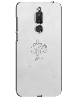 Чехол для Meizu M6T (Meilan 6T) с картинкой «Иоанна 3:16 Крест»