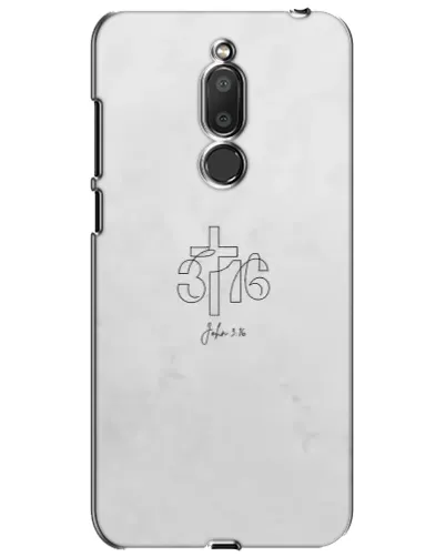 Чехол для Meizu M6T (Meilan 6T) с картинкой «Иоанна 3:16 Крест»
