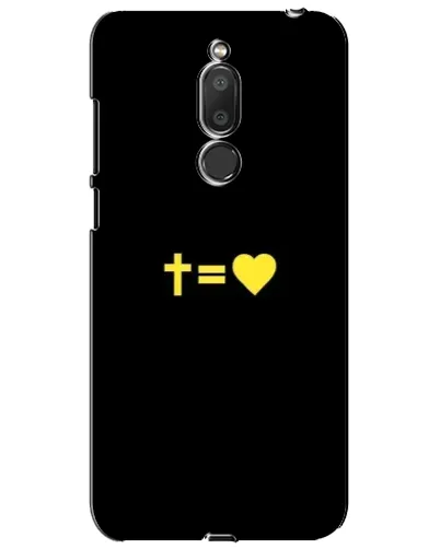 Чехол для Meizu M6T (Meilan 6T) с картинкой «Сердце и Крест»