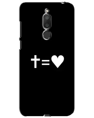 Чехол для Meizu M6T (Meilan 6T) с картинкой «Крест и Сердце»
