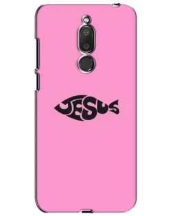 Чехол для Meizu M6T (Meilan 6T) с картинкой «Розовый символ  Jesus»