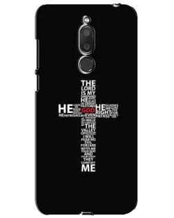 Чехол для Meizu M6T (Meilan 6T) с картинкой «Текстовый крест» Чехол для Meizu M6T (Meilan 6T) с картинкой «Текстовый крест»