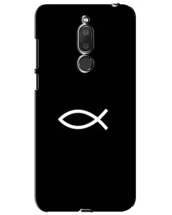 Чехол для Meizu M6T (Meilan 6T) с картинкой «Символ рыбы Jesus» Чехол для Meizu M6T (Meilan 6T) с картинкой «Символ рыбы Jesus»