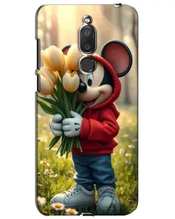 Чехол для Meizu M6T (Meilan 6T) с картинкой «Микки с тюльпанами» Чехол для Meizu M6T (Meilan 6T) с картинкой «Микки с тюльпанами»