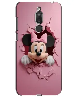 Чехол для Meizu M6T (Meilan 6T) с картинкой «Минни сквозь стену»
