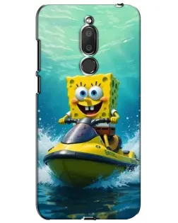 Чехол для Meizu M6T (Meilan 6T) с картинкой «Спанч Боб на гидроцикле» Чехол для Meizu M6T (Meilan 6T) с картинкой «Спанч Боб на гидроцикле»