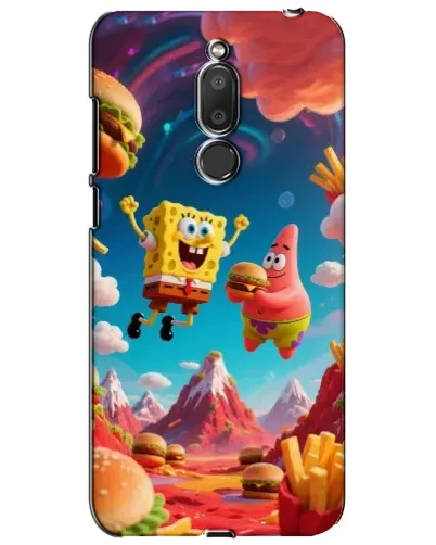 Чехол для Meizu M6T (Meilan 6T) с картинкой «Космический фастфуд»