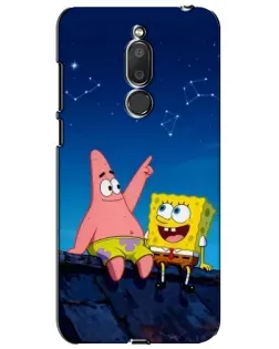 Чехол для Meizu M6T (Meilan 6T) с картинкой «Губка Боб и Патрик ночью» Чехол для Meizu M6T (Meilan 6T) с картинкой «Губка Боб и Патрик ночью»