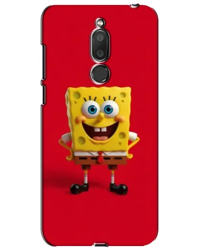 Чехол для Meizu M6T (Meilan 6T) с картинкой «Спанч Боб на красном»