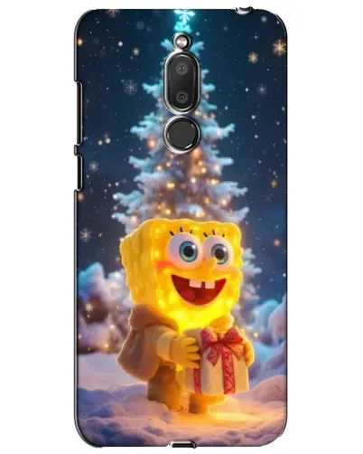 Чехол для Meizu M6T (Meilan 6T) с картинкой «Рождественский Спанч Боб»