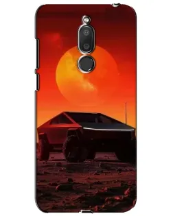 Чехол для Meizu M6T (Meilan 6T) с картинкой «Cybertruck на Марсе»