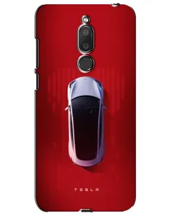 Чехол для Meizu M6T (Meilan 6T) с картинкой «Tesla Top View»