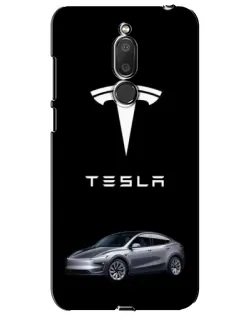 Чехол для Meizu M6T (Meilan 6T) с картинкой «Tesla Model Y»