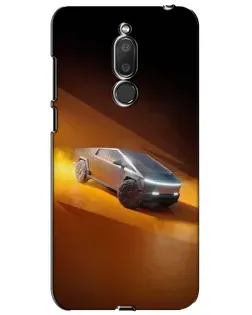 Чехол для Meizu M6T (Meilan 6T) с картинкой «Cybertruck в пустыне»