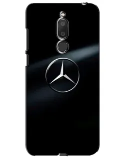 Чехол для Meizu M6T (Meilan 6T) с картинкой «Mercedes на металле»