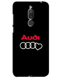 Чехол для Meizu M6T (Meilan 6T) с картинкой «Логотип Audi Heart»