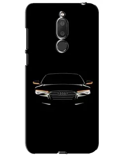 Чехол для Meizu M6T (Meilan 6T) с картинкой «Audi — ночной контур»