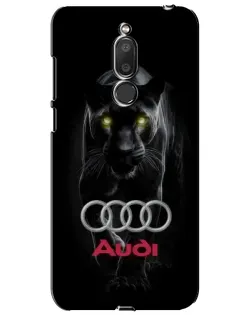 Чехол для Meizu M6T (Meilan 6T) с картинкой «Пантера и Audi»