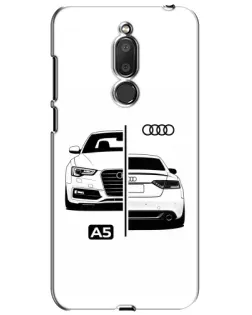 Чехол для Meizu M6T (Meilan 6T) с картинкой «Audi — контрастный дизайн»