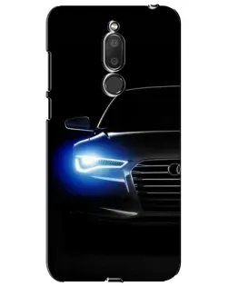 Чехол для Meizu M6T (Meilan 6T) с картинкой «Неоновый взгляд Audi»