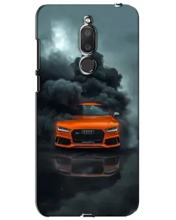 Чехол для Meizu M6T (Meilan 6T) с картинкой «Audi в облаках дыма»