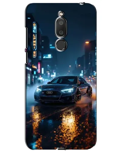 Чехол для Meizu M6T (Meilan 6T) с картинкой «Ночной город и Audi»