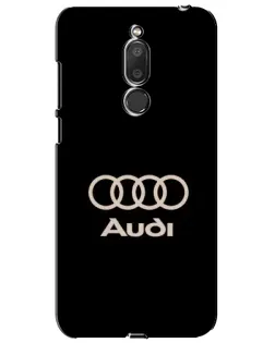 Чехол для Meizu M6T (Meilan 6T) с картинкой «Audi — золотой логотип»