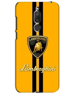 Чехол для Meizu M6T (Meilan 6T) с картинкой «Lamborghini Stripe желтый»