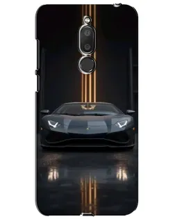 Чехол для Meizu M6T (Meilan 6T) с картинкой «Lamborghini золотые линии»