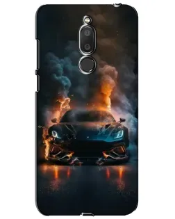 Чехол для Meizu M6T (Meilan 6T) с картинкой «Lamborghini дымная эстетика»