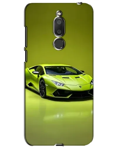 Чехол для Meizu M6T (Meilan 6T) с картинкой «Салатовый Lamborghini Huracan»