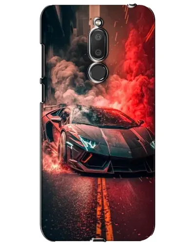 Чехол для Meizu M6T (Meilan 6T) с картинкой «Lamborghini красный дым»