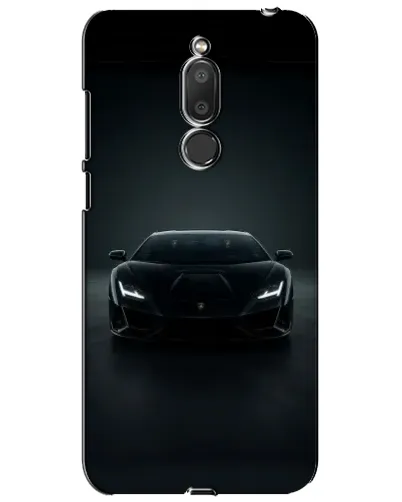 Чехол для Meizu M6T (Meilan 6T) с картинкой «Черный Lamborghini Aventador»
